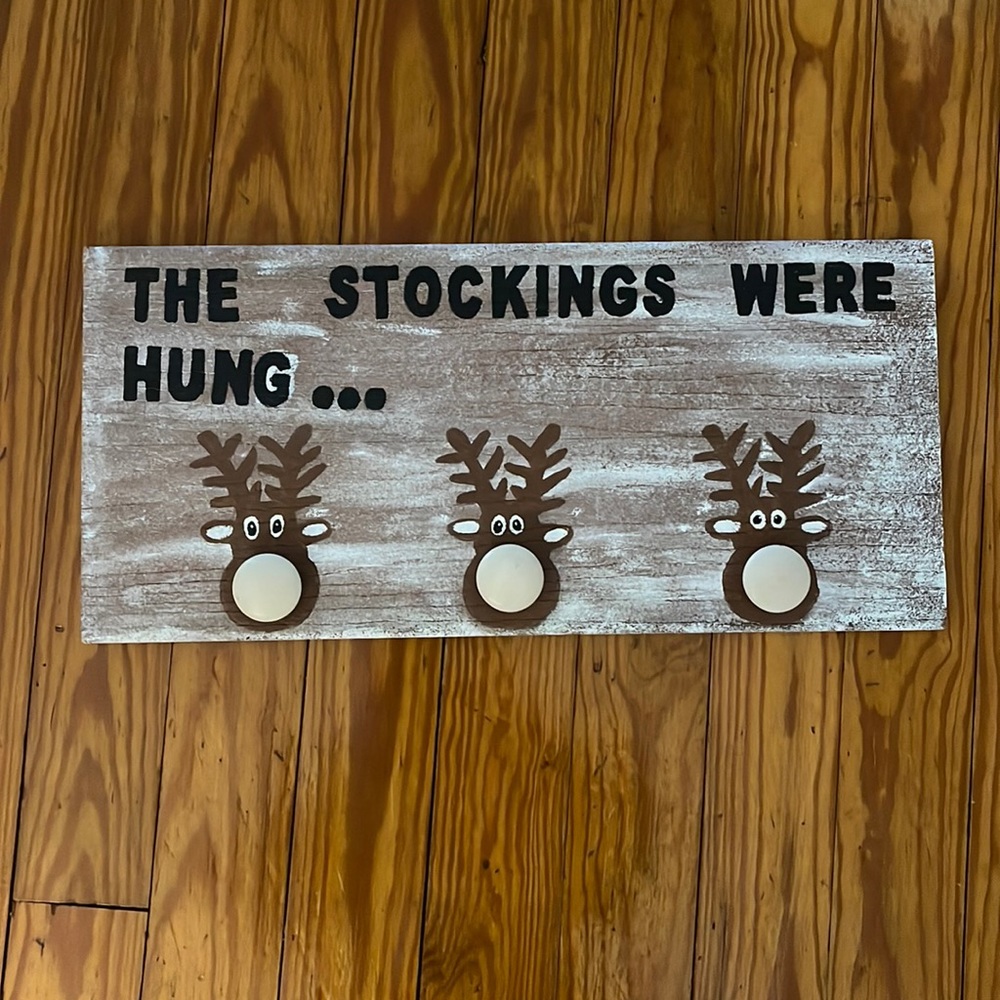 Hand Painted Stocking Holder